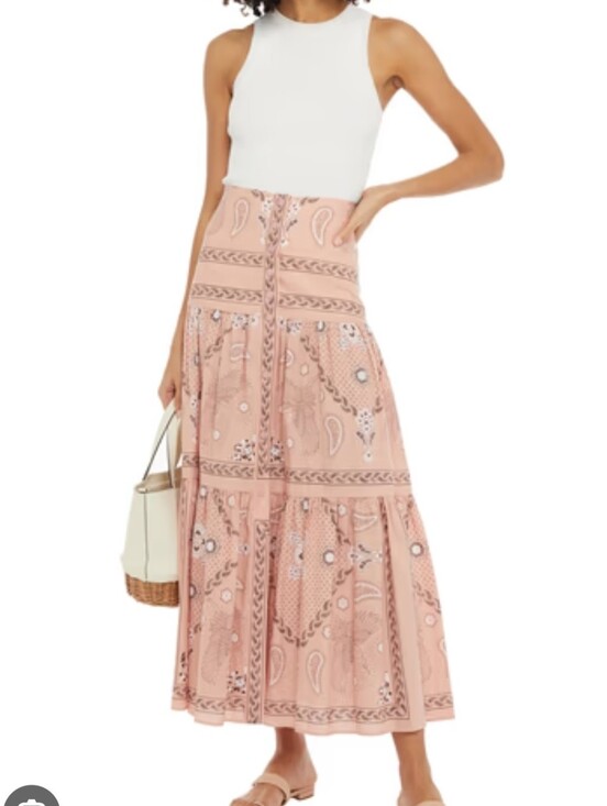 Sandro Dresses & Skirts - Sandro Pink Paisley Maxi Skirt